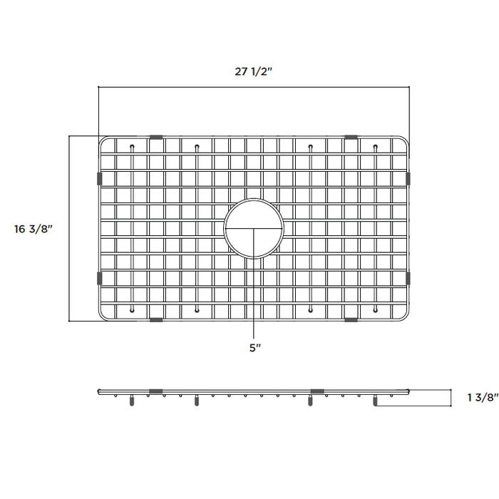 Latoscana SSG-LTW3019 Stainless Steel Kitchen Sink Grid for LTW3019W - Annie & Oak