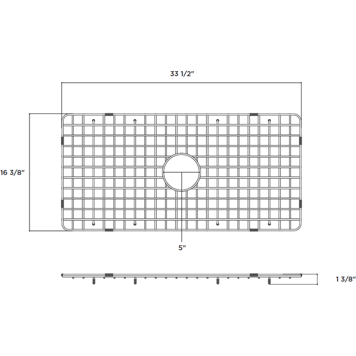 Latoscana SSG-LTW3619 Stainless Steel Kitchen Sink Grid for LTW3619W - Annie & Oak