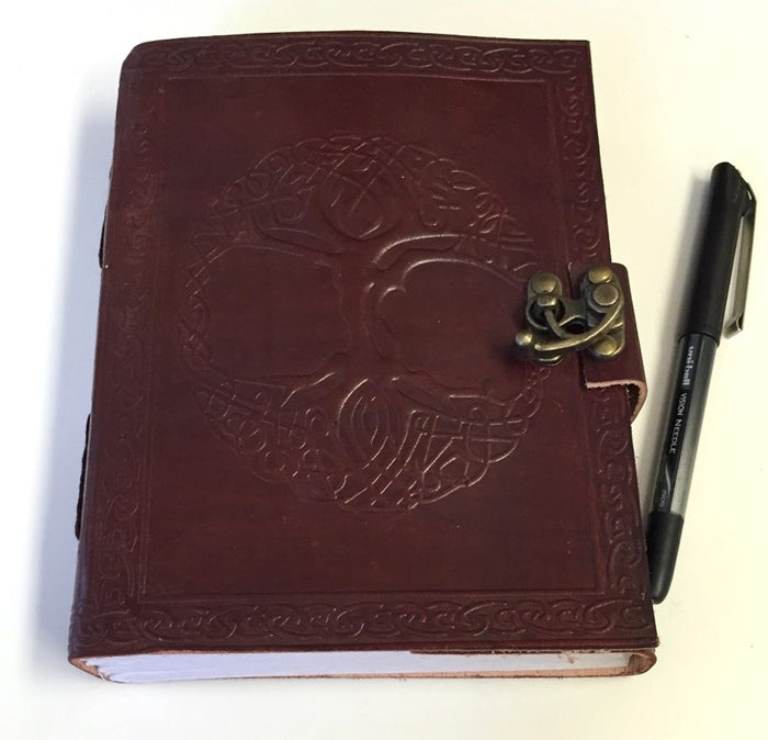 Leather Journal Tree of Life Notebook Travel Diary Notepad Art Sketchbook - Sweet Us