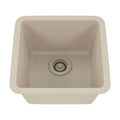 Lexicon Platinum 15" Beige Quartz Single Composite Sink w/ Grid LP-1515 - Annie & Oak