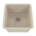 Lexicon Platinum 16" Beige Quartz Single Composite Sink w/ Grid LP-1618 - Annie & Oak