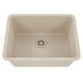 Lexicon Platinum 23" Beige Quartz Single Composite Sink w/ Grid LP-2318 - Annie & Oak