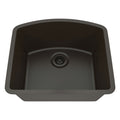 Lexicon Platinum 23" Mocha Quartz Single Bowl Composite Sink w/ Grid LP-2321D - Annie & Oak