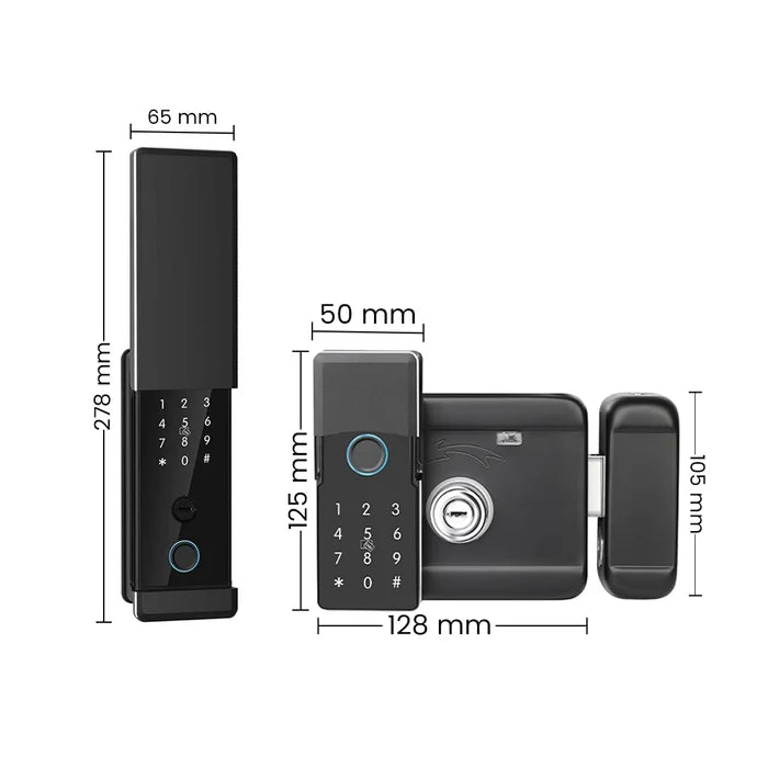 Main Gate Smart Lock (Waterproof) Dual Thumbprint