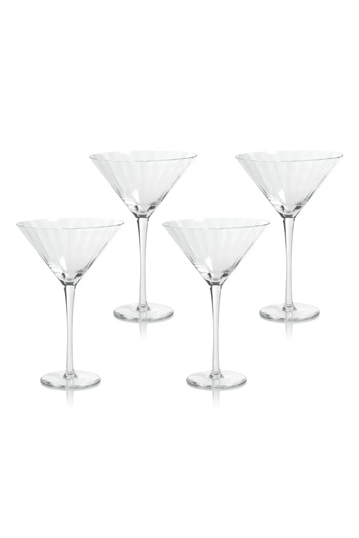 Malden Optic Martini Glasses - Set of 4