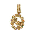 Mardi Gras Comedy & Tragedy Necklace Gold