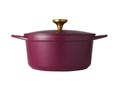 Maxwell & Williams Cast Lite Non-Stick Casserole 24cm / 4.2L Cherry Gift Boxed