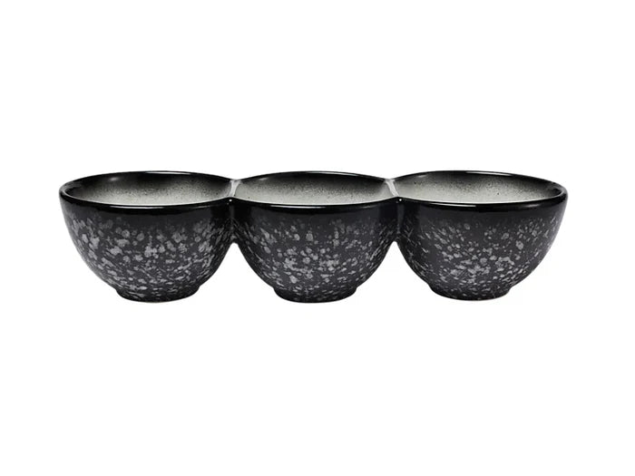 Maxwell & Williams Caviar Granite Divided Serving Bowl 30x6.5cm