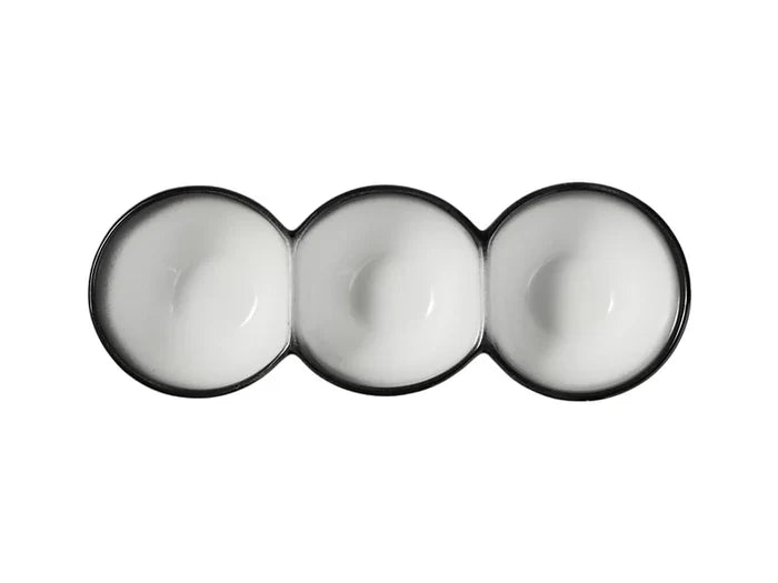 Maxwell & Williams Caviar Granite Divided Serving Bowl 30x6.5cm