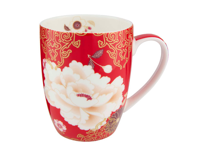 Maxwell & Williams Kimono Mug 400ml - Red - Gift Boxed