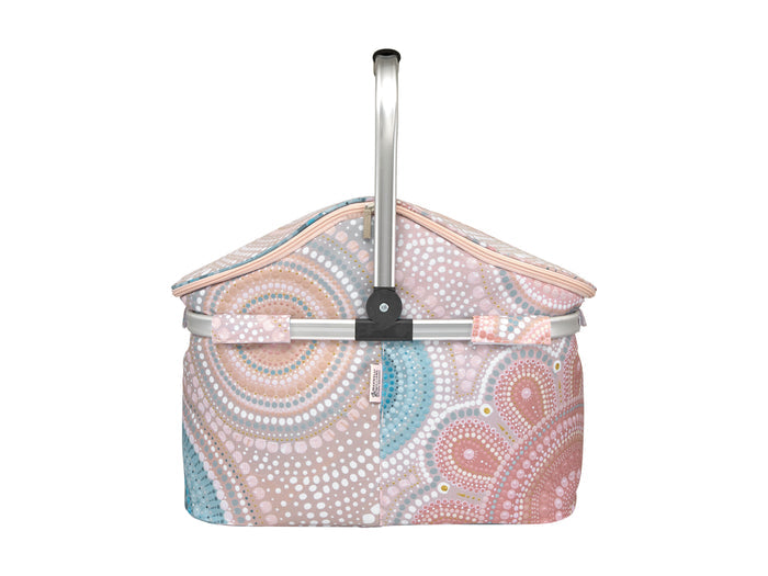 Maxwell & Williams Lou Martin Uplift Insulated Picnic Carry Basket - Pink