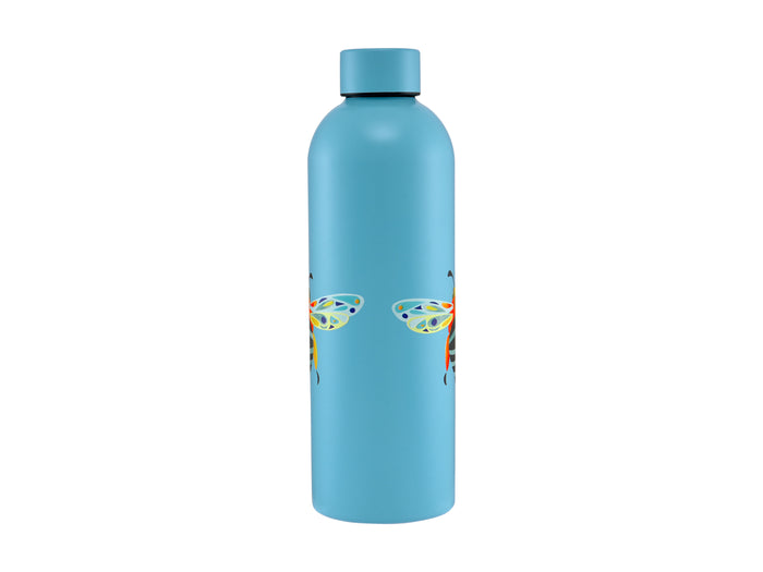 Maxwell & Williams Pete Cromer Garden Party Double Wall Insulated Bottle 750ml - Blue Banded Bee