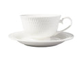 Maxwell & Williams White Basics Diamonds Footed Cup & Saucer 200ml