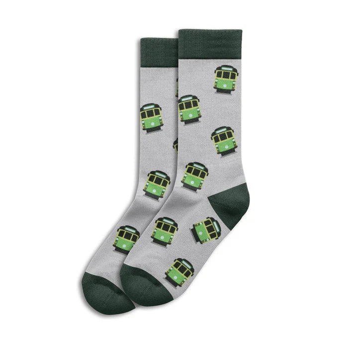 Melbourne Tram Sole Mates Socks - Grey