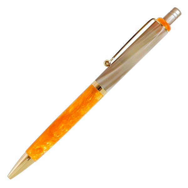 Mighty Ballpoint Pen, Italian Beige × Italian Orange