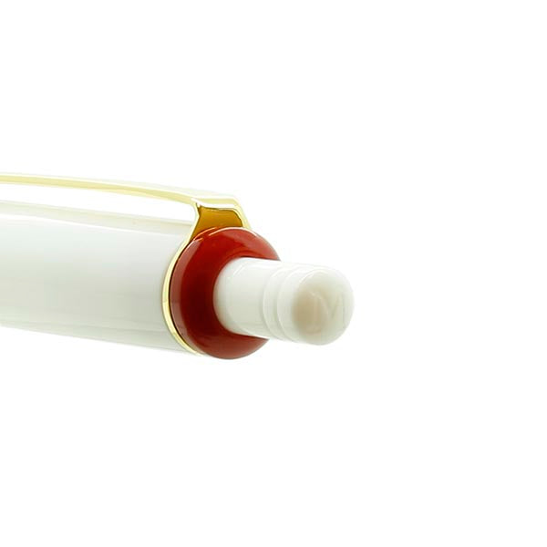 Mighty Ballpoint Pen, White × Red