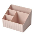 Minimal Plastic Desktop Organizer with Multiple Compartments
