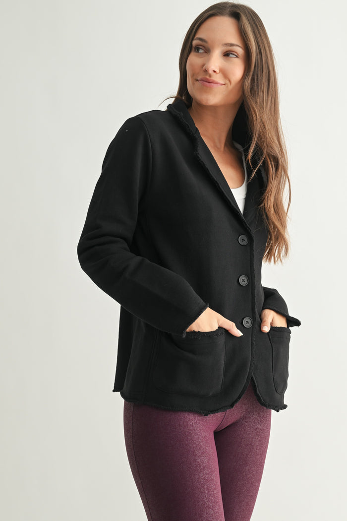Mono B | Malibu Raw Edge Blazer
