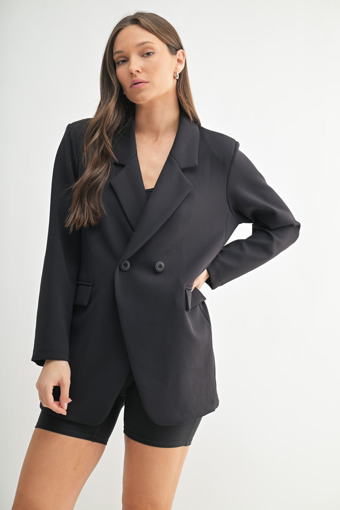 Mono B | Oversized Stripe Blazer
