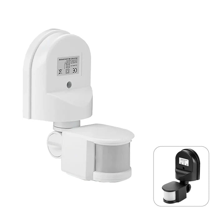 Energy-saving motion detector with human sensing chip and flame-retardant body