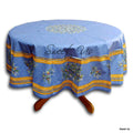 Wipeable Tablecloth Round Spillproof French Acrylic Coated Clos De Oliviers - Sweet Us