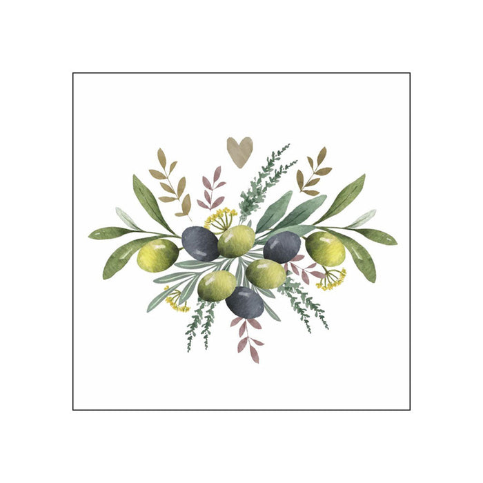 Olives & Herbs • Beverage Napkins