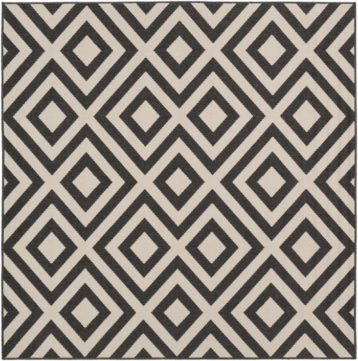 Outdoor Safe Modern Geometric Beige and Charcoal Multi size Area Rug - The Rug Decor