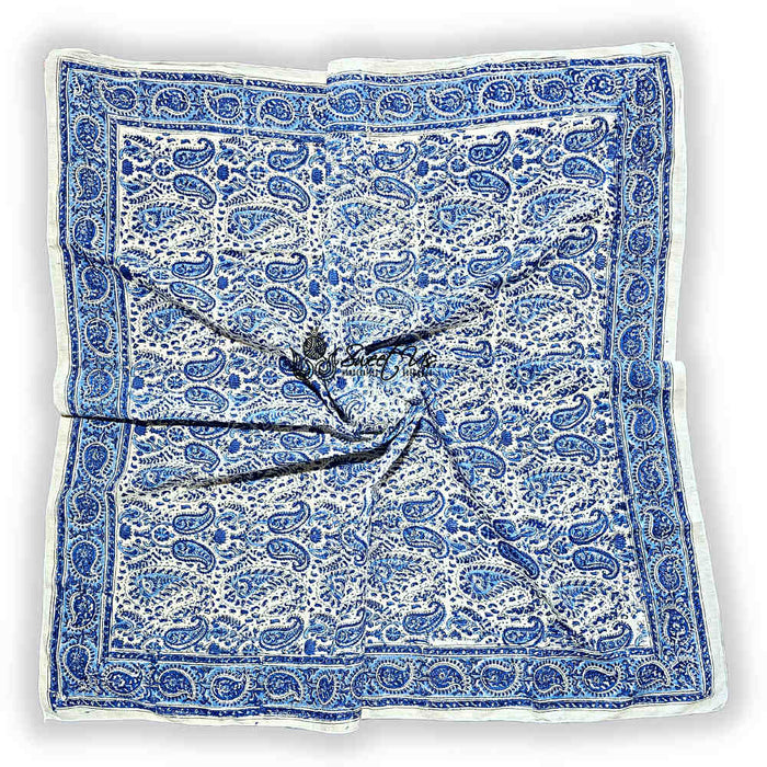 Paiselle Lightweight Floral Cotton Scarf — Glacia - Sweet Us
