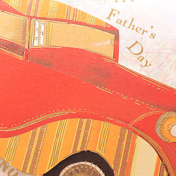 Paper Rose Father’s Day Card, MPF202 (Car)