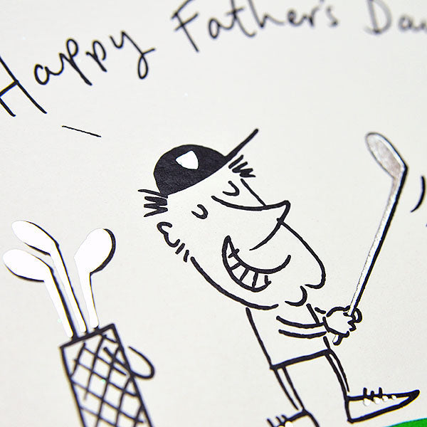 Paper Rose Father’s Day Card, PBF513 (Golf)