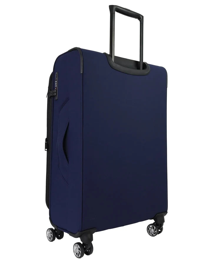 Pierre Cardin Soft Water-Repellent Spinner Suitcase - Medium - Navy