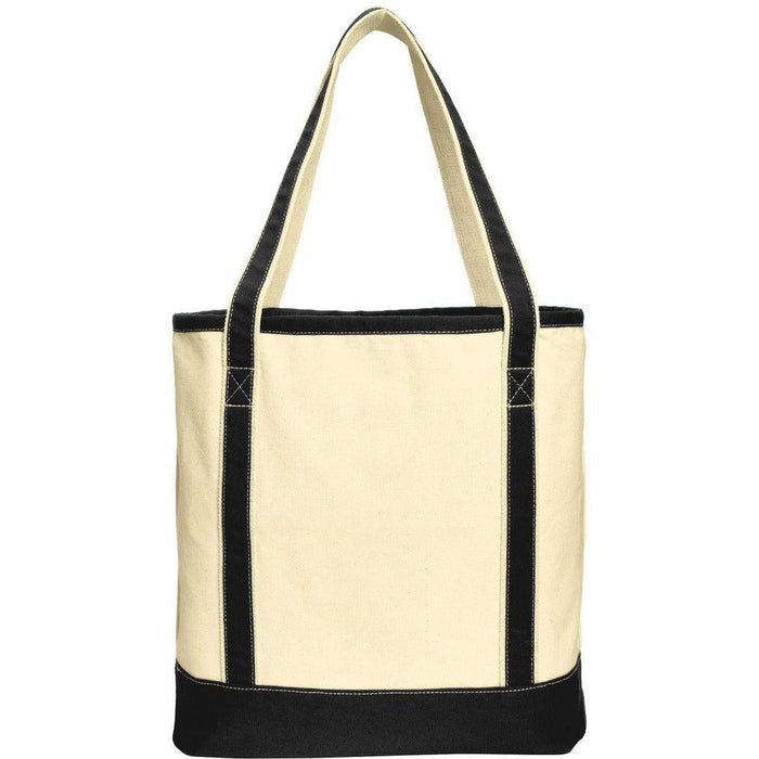 no-logo Port Authority Large Cotton Canvas Boat Tote-Regular-Port Authority-Thread Logic