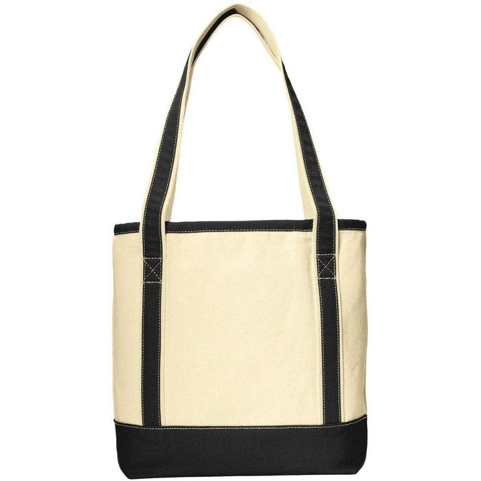 no-logo Port Authority Medium Cotton Canvas Boat Tote-Regular-Port Authority-Thread Logic