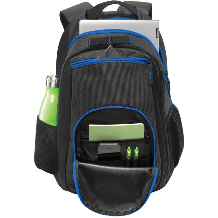 no-logo Port Authority Xtreme Backpack-Regular-Port Authority-Dark Grey/Black/Shock Blue-Thread Logic