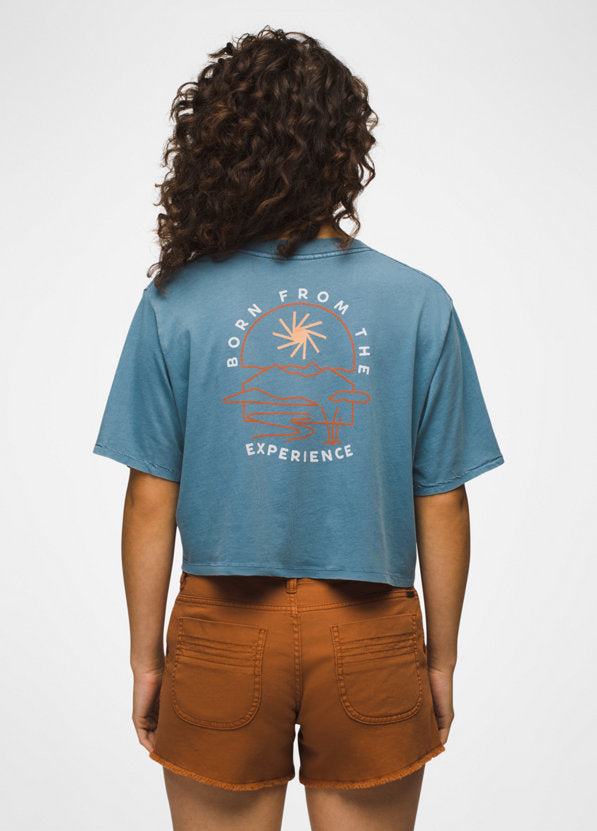 prAna - Women's Everyday Vintage-Washed Graphic Crop Tee