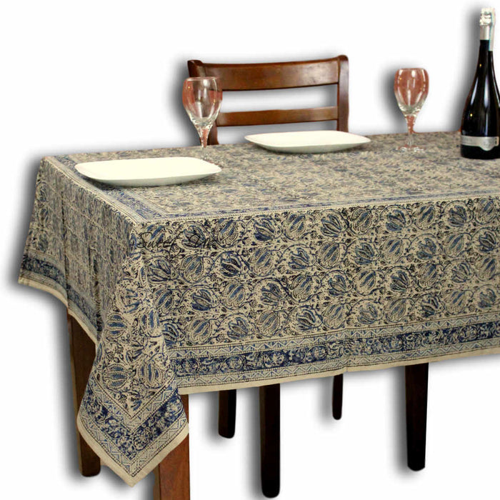 Prana Series Vegetable Dye Tablecloth & Bedspread — Celestial Mist - Sweet Us