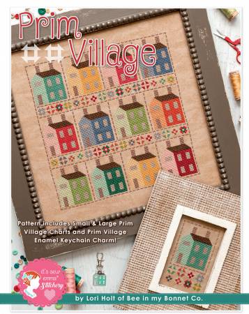 Prim Village Cross Stitch Pattern - Lori Holt for Bee in my Bonnet