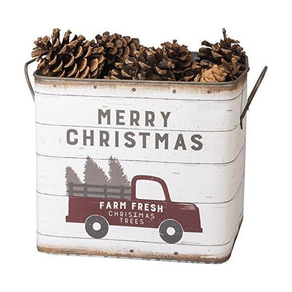 Primitives by Kathy 9" Farm Fresh  Farmhouse Tin Buckets