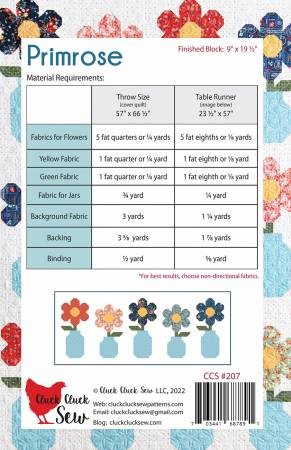 Primrose Quilt Pattern - Cluck Cluck Sew