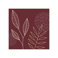 Pure Meadow, bordeaux • Beverage Napkins