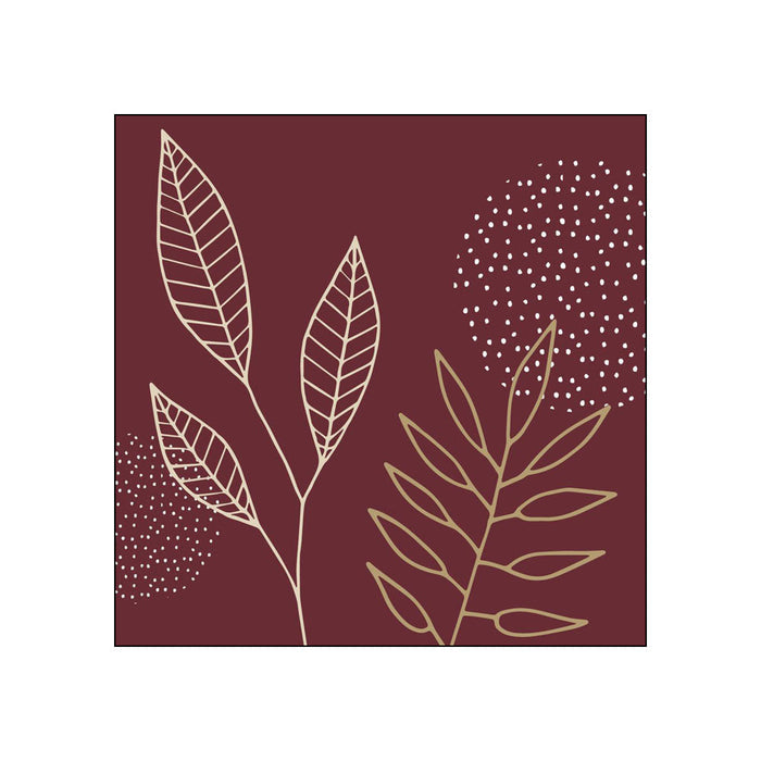 Pure Meadow, bordeaux • Beverage Napkins