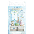 Ring Design Baby Card, IBC158W (Boy, Room)