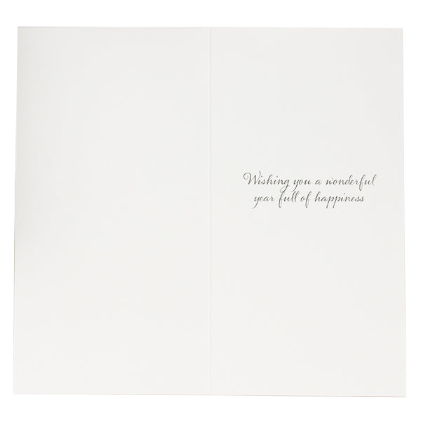 Ring Design New Year Card, X11862IW (Champagne Bottle)