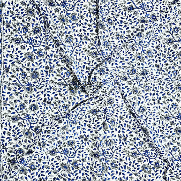 Ripple Lightweight Floral Cotton Scarf — Duskfall - Sweet Us
