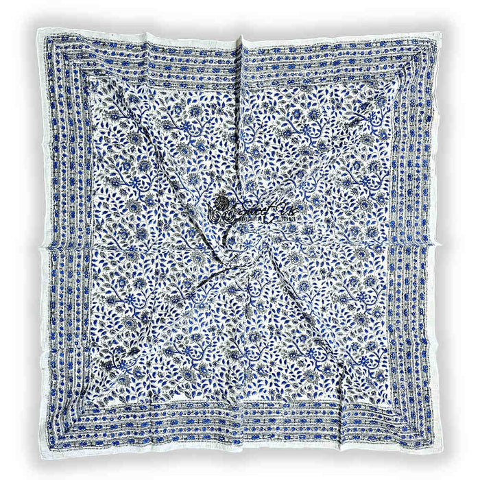 Ripple Lightweight Floral Cotton Scarf — Duskfall - Sweet Us