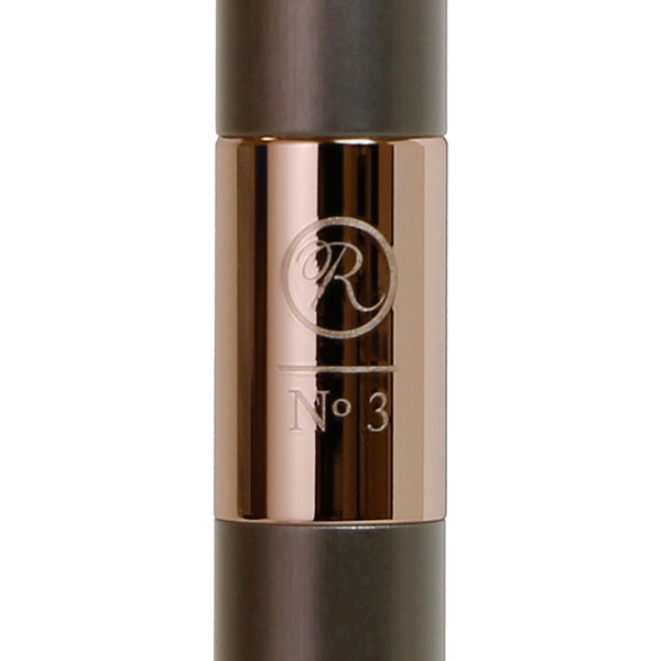 ROMEO No. 3 Ballpoint Pen, Slim Barrel (Fine Brush), Gunmetal/Apricot Gold