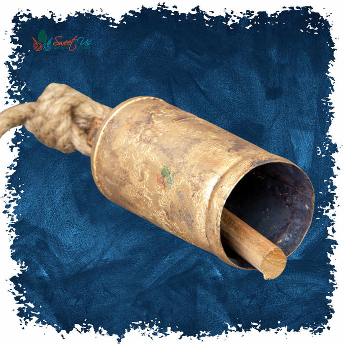 Rustic Dome Tin Bell — 5" with Wooden Striker - Sweet Us
