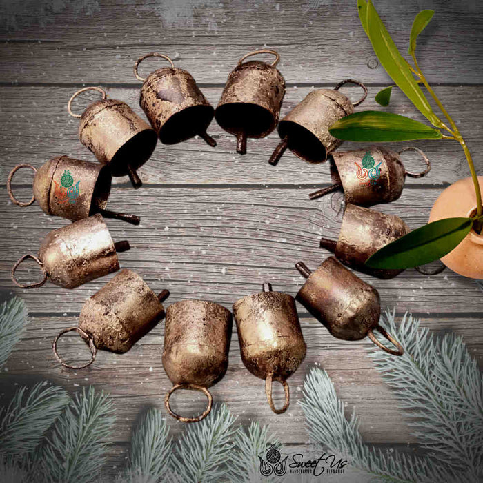 Rustic Vintage Chic Gifted Dome Bells for Meditation Craftwork Christmas Décor - Sweet Us