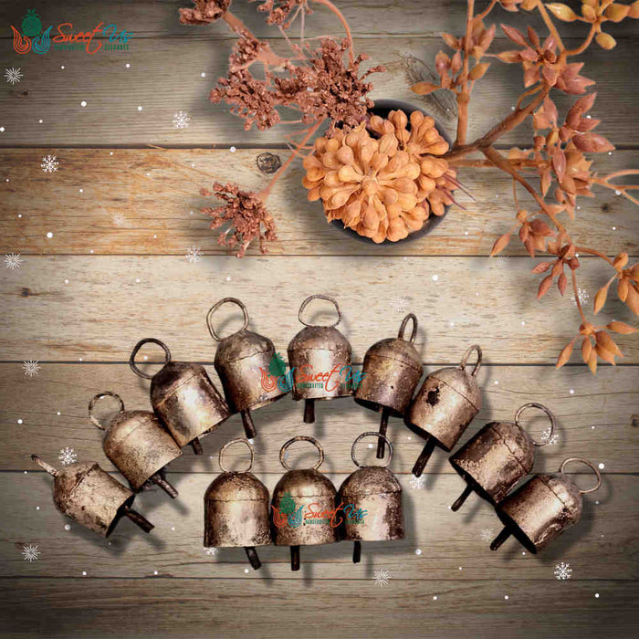 Rustic Vintage Chic Gifted Dome Bells for Meditation Craftwork Christmas Décor - Sweet Us