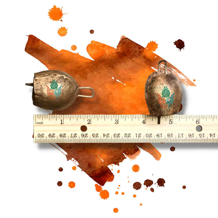 Rustic Mongolian Tin Bells — 2" — Set of 12 - Sweet Us